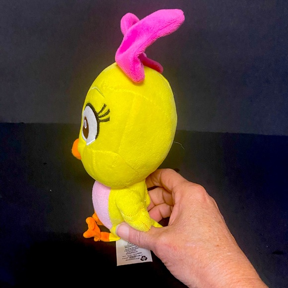 Rare Find Disney Store Cuckoo Loca Yellow Bird Plush Minnie Mouse Pink Bow - Picture 2 of 7